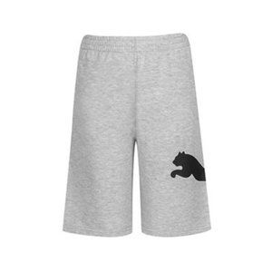Puma Boys Knit Shorts, Size 8 - Light Gray
